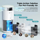 Amicura P2 Air Purifier for Pet Allergy Sufferers 843 m³/h Pet Hair