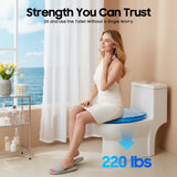 Resin Toilet Seat Marine Style, 360° Rotatable Toilet Cover with 220lbs Capacity,