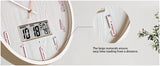 TIMESS Luminous Voice-activated Wall Clock, 14' Silent Battery Powered