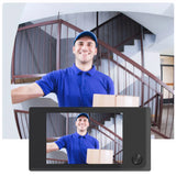 3.5 Inch Peephole Door Video Camera 120° Wide View Angle 1MP Wireless Video Doorbell