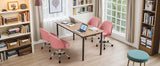 Furniwell Office Chair Armless Cute Desk Chair Modern Adjustable Swivel Vanity Task Computer Chair Home