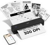 Inkless Portable Printer Wireless for Travel,Thermal Printer Supports 8.5" x 11" US Letter&A4&A5,Compatible with iOS,And