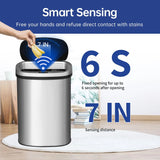 BestOffice | 13 Gallon Trash Can with Lid | Automatic Touchless Garbage Can