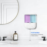 Touchless Dual Automatic Soap Dispenser – Rechargeable 2 x 17 fl oz Chambers for Hand Soap & Dish Soap
