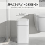 Motion Sensor Trash Can with Lid，13/17L Automatic Small Slim MD DC PRINT