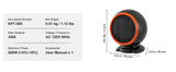 SucceBuy Electric Space Heater with Thermostat Remote Control for Desk