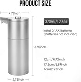 Automatic Soap Dispenser Touchless, 15+ Gears Adjustable Volume for Thick and Thin
