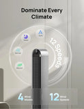 Tower Fan for Bedroom, 42 Inch 120° Oscillating Fan with 12 Speeds