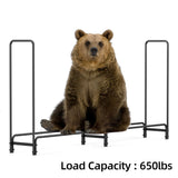 Heavy Duty Firewood Log Rack, Long Large Storage Holder, Wood Stackers