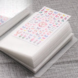 Nail Sticker Storage BookletLarge Capacity Storage Blank Pages Design Sticker Collection