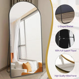 Arched Full Length Floor Mirror 76x34 Inch Wall Or Leaning Standing