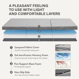 4 inch King Folding Mattress with Collapsible and Washable Cover