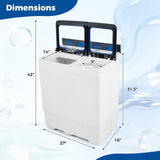 Portable Washing Machine with 18 LBS Washer and
