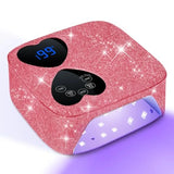 UV LED Nail Lamp Cordless 80W Rechargeable UV Light for Gel Nails Professional Gel Light Dryer