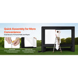 20FT Inflatable Projector Screen with Portable Storage Bag, 16:9 Easy Set Up