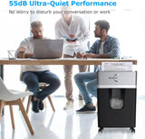 Micro Cut Paper Shredder 12 Sheet, P-4 High Security, 55 dB Ultra-Quiet
