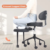 Cross Desk Chair with Lumbar Support and Height Adjustable,Desk Chair for Adults,Legged