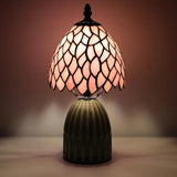Tiffany Lamp Stained Glass Mushroom Table Lamps 6X6X12.5 Inch Style Small Night Light