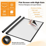 100 Inch Outdoor Projector Screen with Stand, Wind-Resistant Design