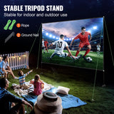 SucceBuy 80 90 100 135 150 180 In Projector Screen W/Stand, Storage Bag