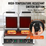 SucceBuy Commercial Panini Grill 3600W Electric Sandwich Panini Maker