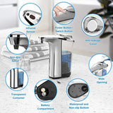 Automatic Soap Dispenser, Touchless Dish Soap Dispenser 17oz/500ml with Upgraded 5 Adjustable Soap Dispensing