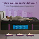 12"Gel Memory Foam Hybrid Pocket Spring Mattress Twin Full Queen King