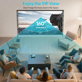 120 inch Outdoor Projector Screen with Stand for Backyard Home Theater