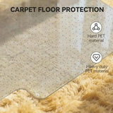 Office Chair Mat for Carpet with Lip Flat Shipping Heavy Duty Hard Clear Chair Mats