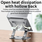 Laptop Stand Adjustable Aluminum Alloy Notebook Tablet Stand Up to 17 Inch Laptop