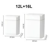 12/16L Smart Sensor Trash Can Bathroom Anti odor Automatic Trash Bin For Toilet