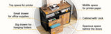 Tribesigns Modern File Cabinet with Drawers for Letter-sized File and Door, Lockable