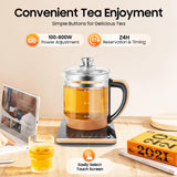 Electric Tea Kettle 1.8L 800W Electric Health Pot with 12 Independent Warming Stages