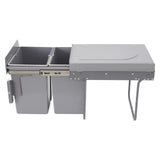 20L Pullout Trash Can for Kitchen Under-Counter Slide-Out Recycling Garbage Trash Can Waste Bin