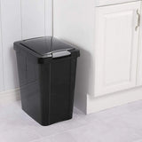 7.5 Gallon TouchTop Wastebasket with Lid, Opens with Touch, Conceals Trash in Kitchen