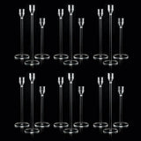 18PCs Candlestick Holder Clear Taper Candle Holders Set for Events Party