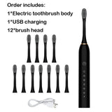 Sonic Electric Toothbrush Adult Smart Timing Tooth Brush Teeth Clean-MD DC PRINT