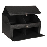 Double-Layer Car Trunk Organizer with Magnetic Lock Storage Organizers Collapsible Car Storage Bin