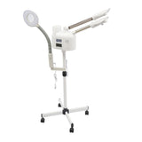 750W Professional 3-in-1 Dual-Head Facial Steamer w/LED Light & Magnifying Glass,