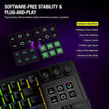 Full-Size Programmable Mechanical Keyboard with RGB Backlight