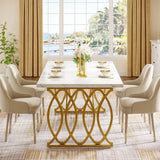 Tribesigns 63-Inch Rectangular Dining Table for 4 to 6, Modern Kitchen Table