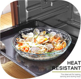 4 Pack Glass Pie Plates, Deep Pie Pans Set 7/8/9/10 Inch with Handles for Baking and serving