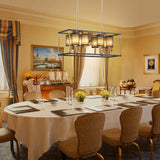 Farmhouse Chandeliers for Dining Room Gold Liner Chandelier with Fabric Shades