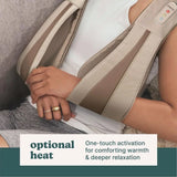 Deluxe Heat Shiatsu Massager for Neck & Shoulders, 3-Speed with Straps