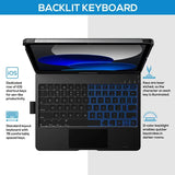 Touch iPad 11th 10th Generation Case with Keyboard 11 2025