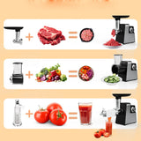 Household Stainless Steel Meat Grinder Vegetable Cutter Kitchen Machine Multifunctional