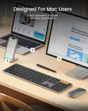 SGIAWETA-Backlit Bluetooth Keyboard and Mouse for Mac, KM100-A Full Size Wireless Keyboard Mouse