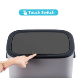 Automatic Trash Can with Lid,14.5 Gallon Smart Trash Can for Bedroom, Bathroom, Kitchen