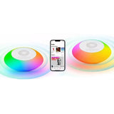 Floating Pool Speaker with Colorful Lights Hot Tub Speaker IPX7 Waterproof Wireless Speaker