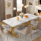 Tribesigns 63-Inch Rectangular Dining Table for 4 to 6, Modern Kitchen Table